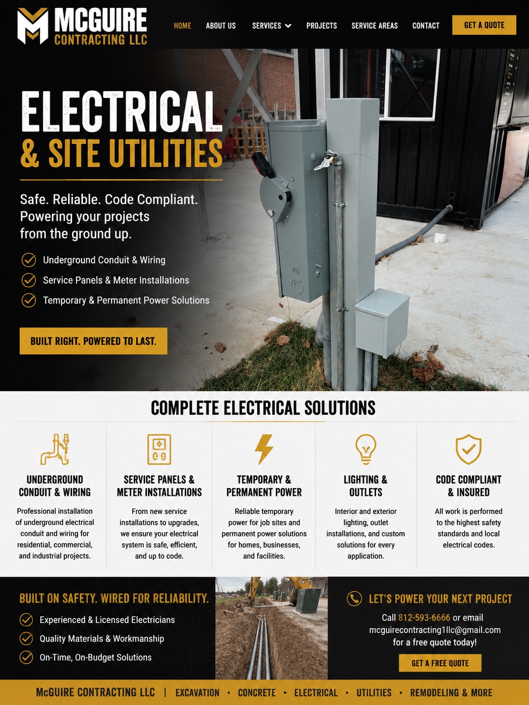 Electrical service work